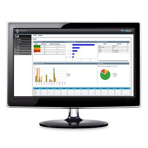 LubeTrak - Fluid Analysis Information Management System, computer screen showing data